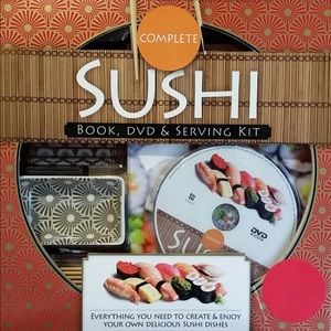 Sushi Gift Kit Book and DVD Kitchen Home Cooking